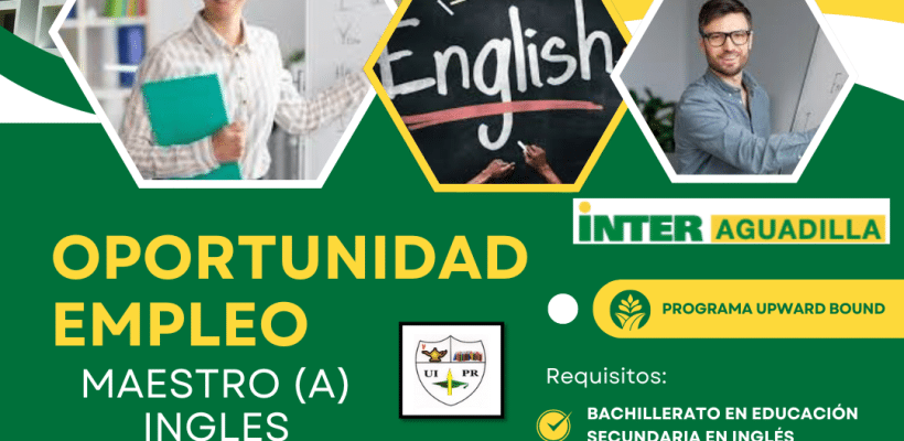 Oportunidad de Empleo: Maestro de Inglés