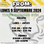 Horario del Tiger Fitness Gym