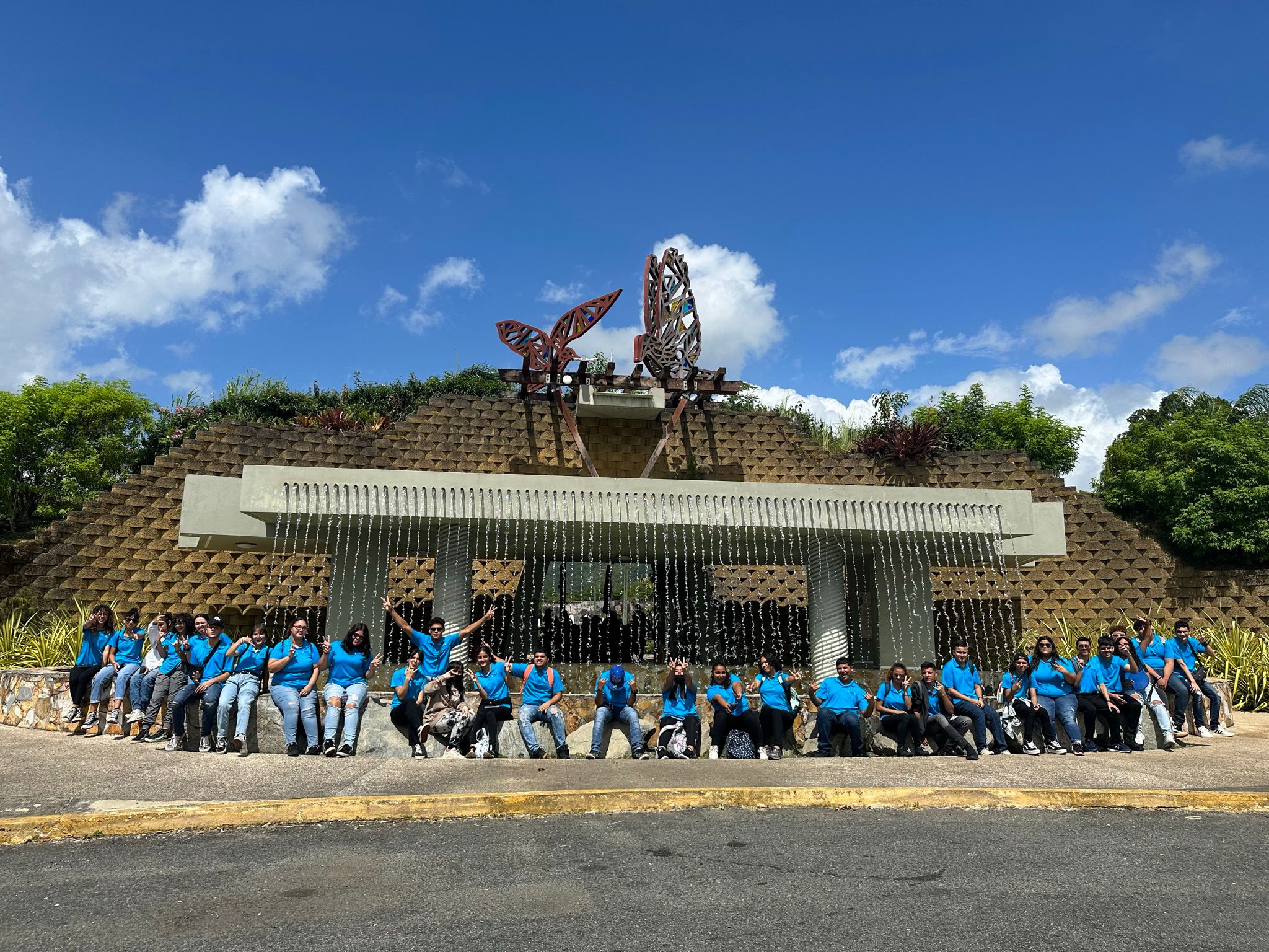 Estudiantes en gira.