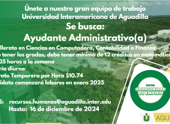 Oportunidad de Empleo