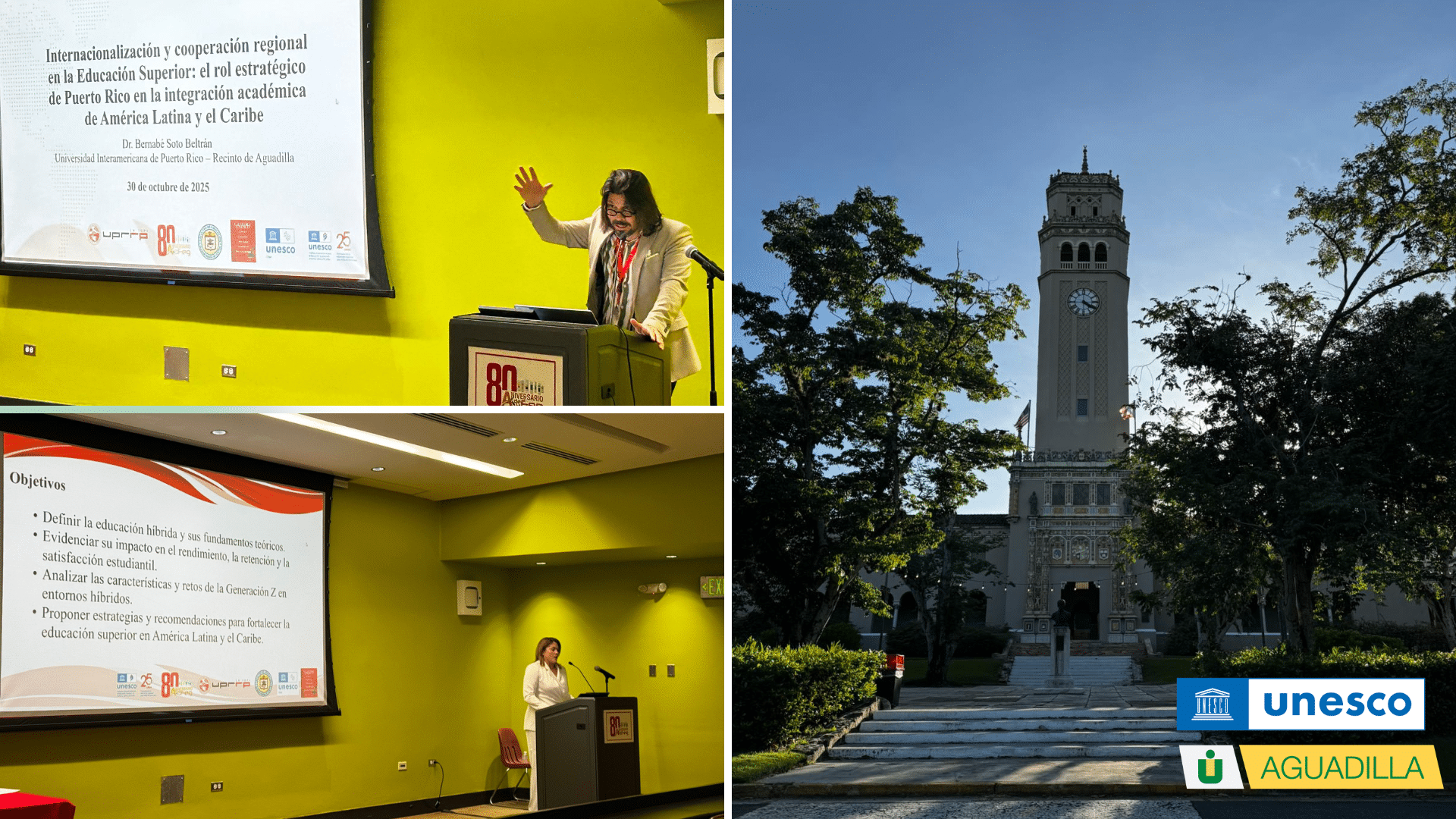 Recinto de Aguadilla presente en el Encuentro de Cátedras UNESCO de América Latina y el Caribe 2025
