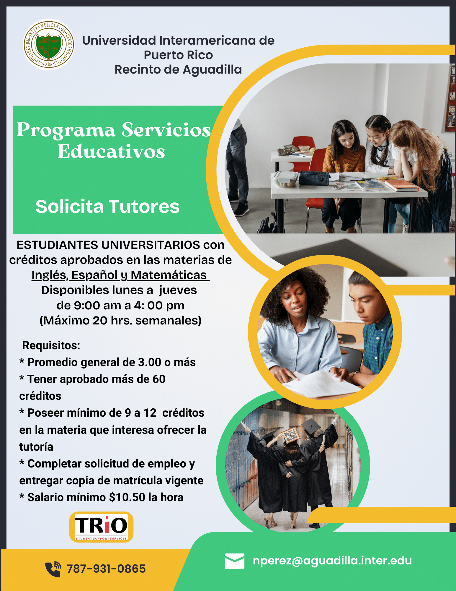 Se Solicitan Tutores