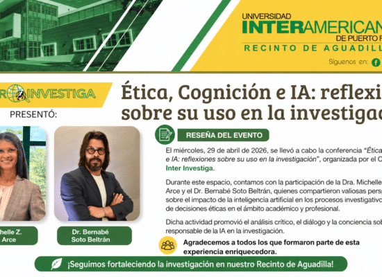 Conferencia – Ética Cognición e IA: reflexiones sobre su uso en la Investigación