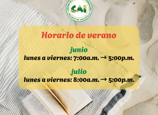 Horario de Verano del CAI
